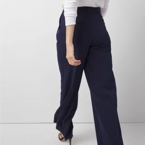 White House Black Market Dark Blue Wide-Leg Pants